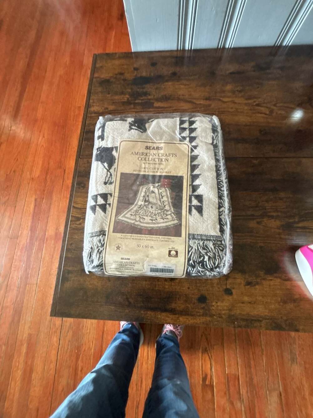 Vintage Sears American Crafts Collection Fieldcrest Mills 100% Cotton Reversible